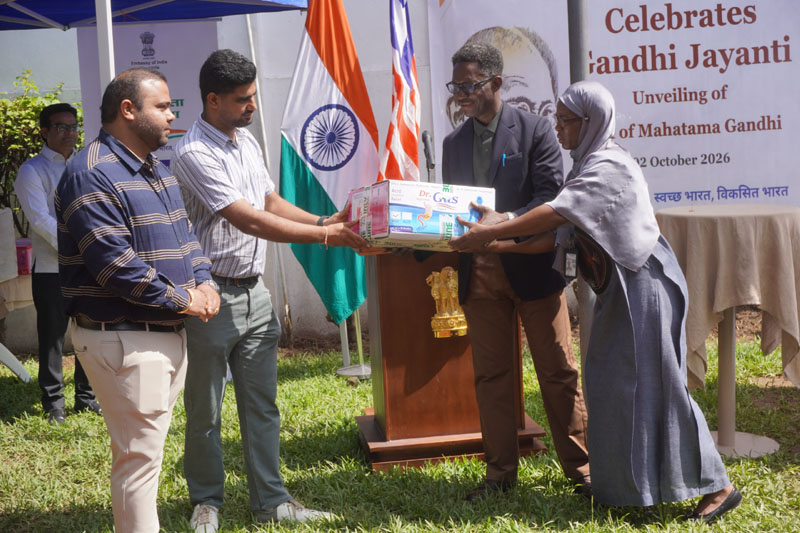 Unveiling of the bust of Mahatma Gandhi in Monrovis on Gandhi Jayanti - 2 October 2026